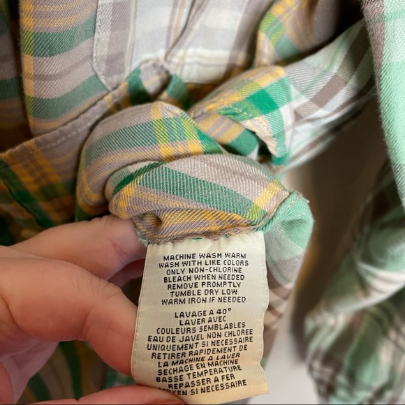 Denim & Supply Ralph Lauren Plaid Cotton Button Up Shirt Size Large Womens - Picture 7 of 7